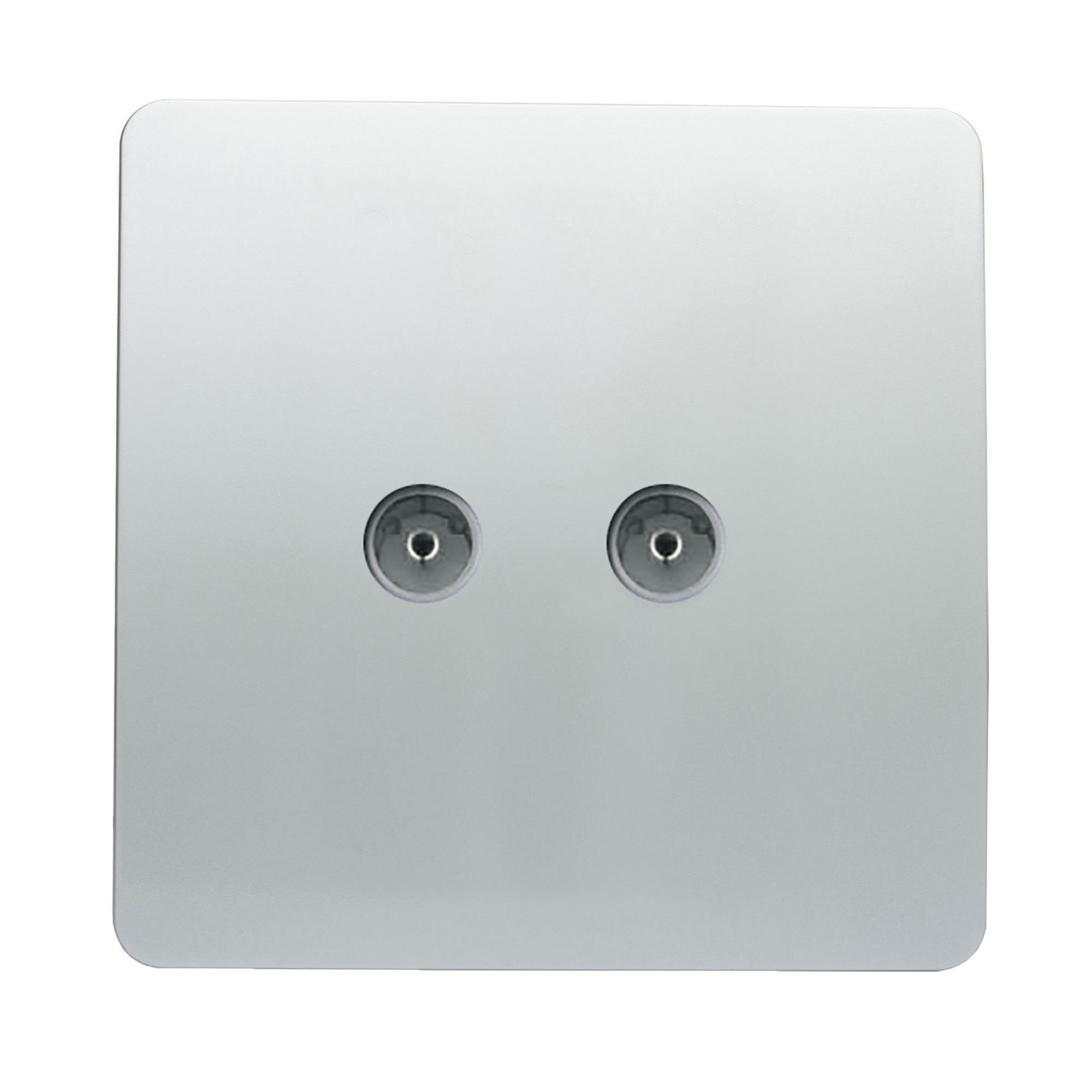 ART-2TVSSI  Twin TV Co-Axial Outlet Silver